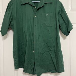 L.L. Bean Forest Green Casual Button Down Shirt